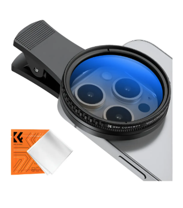 Ring light portátil para celular, com suporte flexível e para clipe